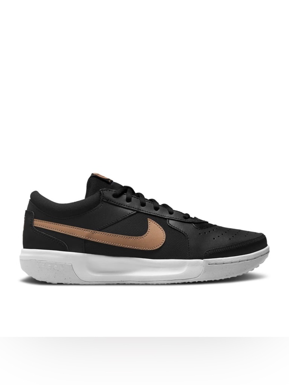 Nike Women's Black and Bronze Court Air Zoom Lite Sneakers
